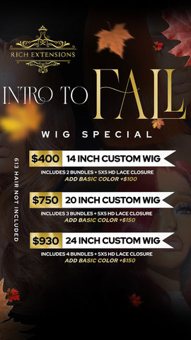 Fall wig special